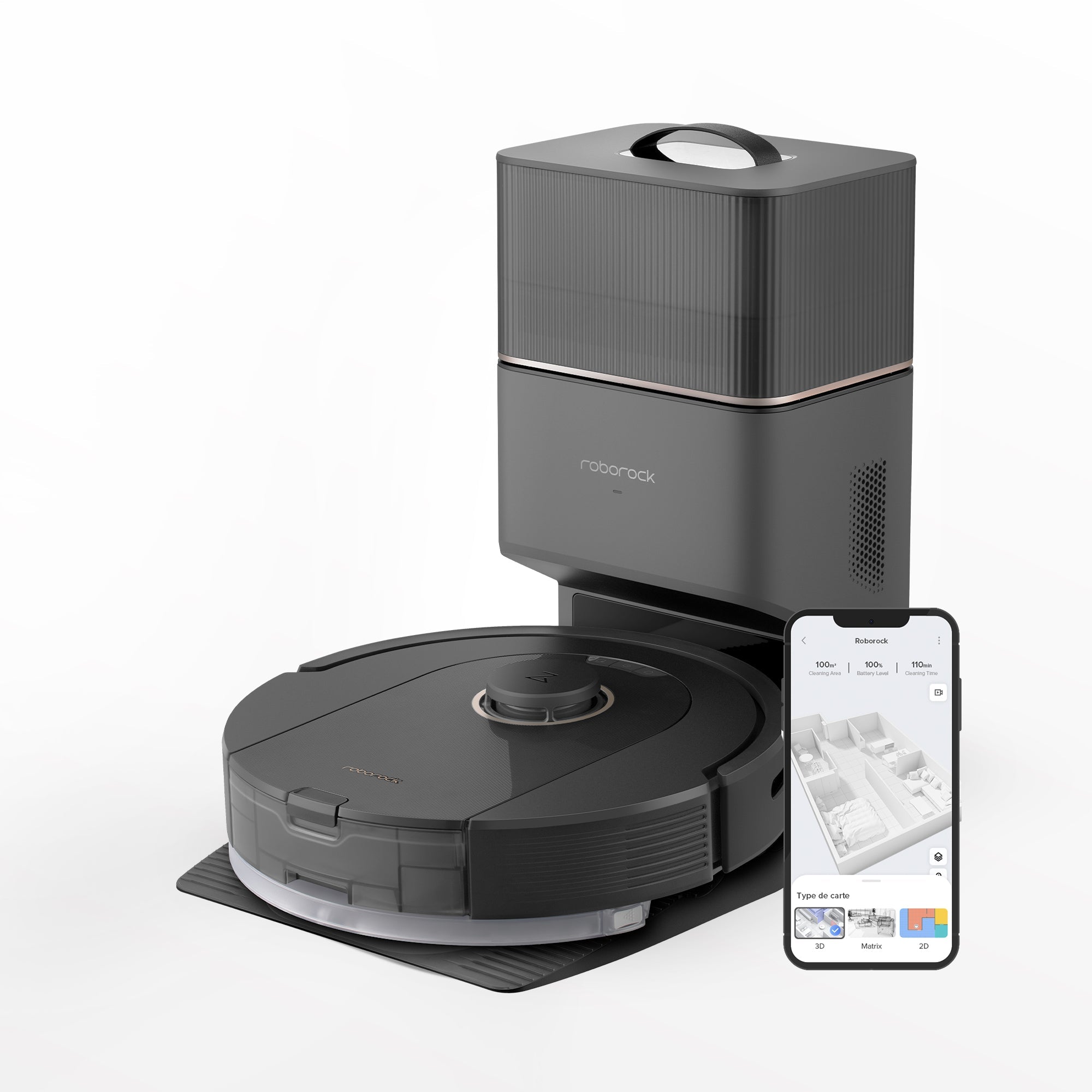 Roborock Q5 Pro+ Saug- und Wischroboter mit Auto-Entleerungsstation