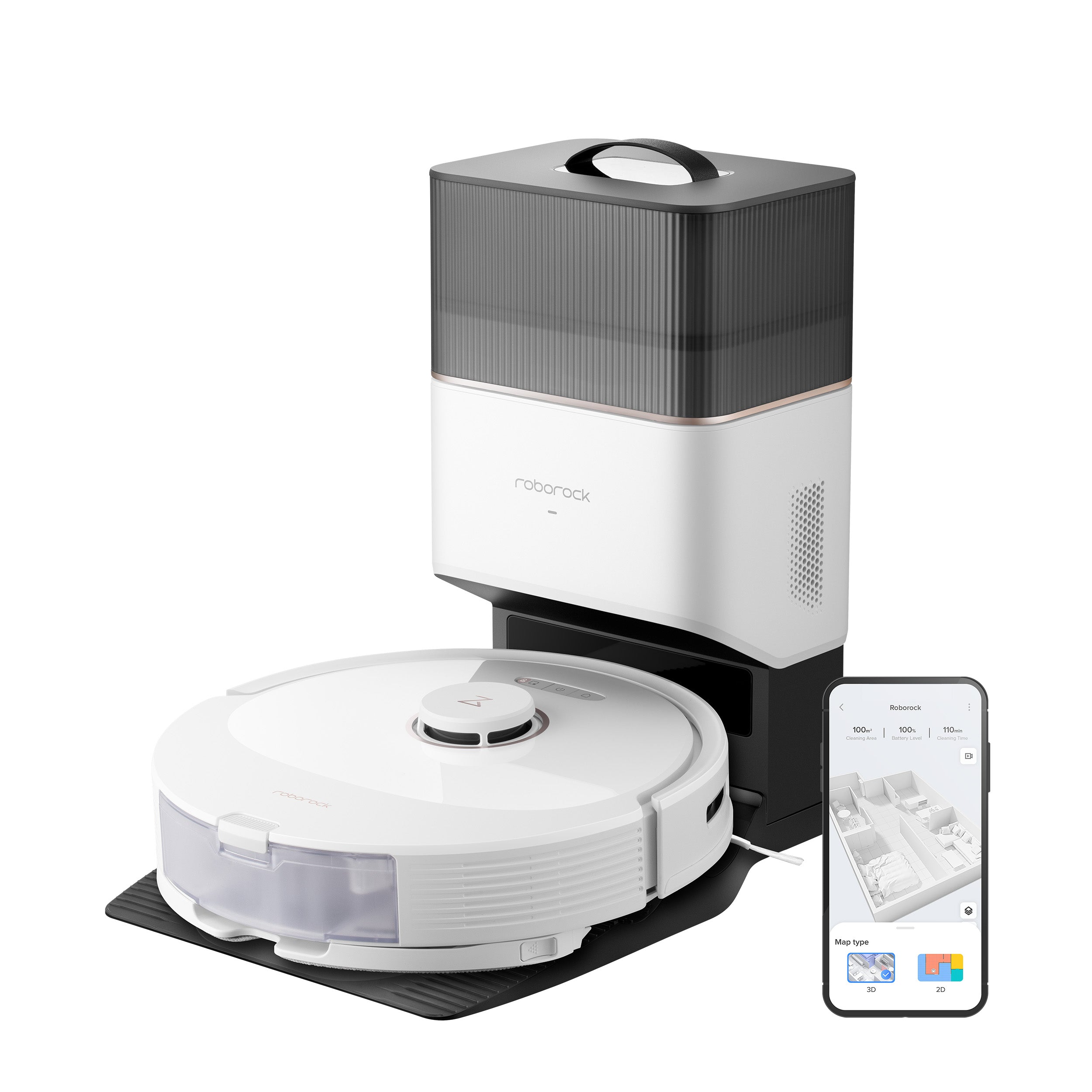 Roborock Q8 Max+ Saug- und Wischroboter mit Auto-Entleerungsstation