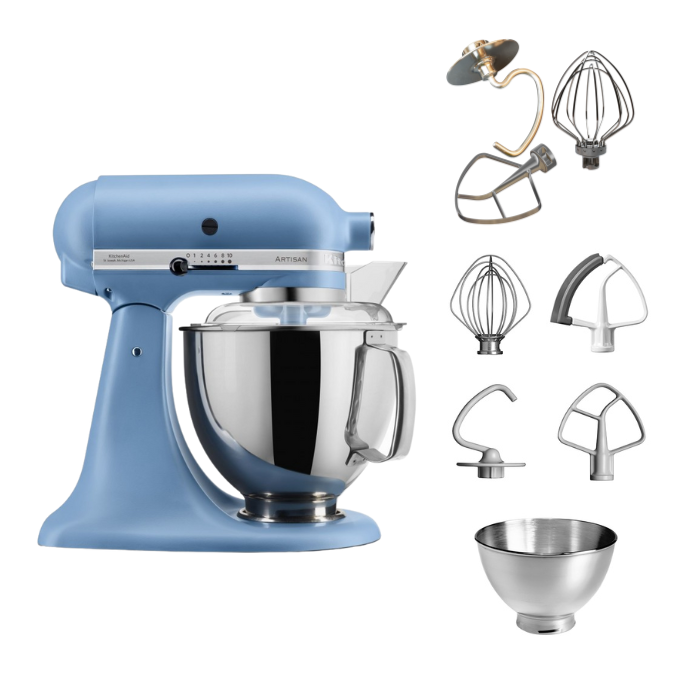 KitchenAid 4,8 L 5KSM175 Artisan Küchenmaschine Tschimmlover mit Tschimmhook Rührelementen