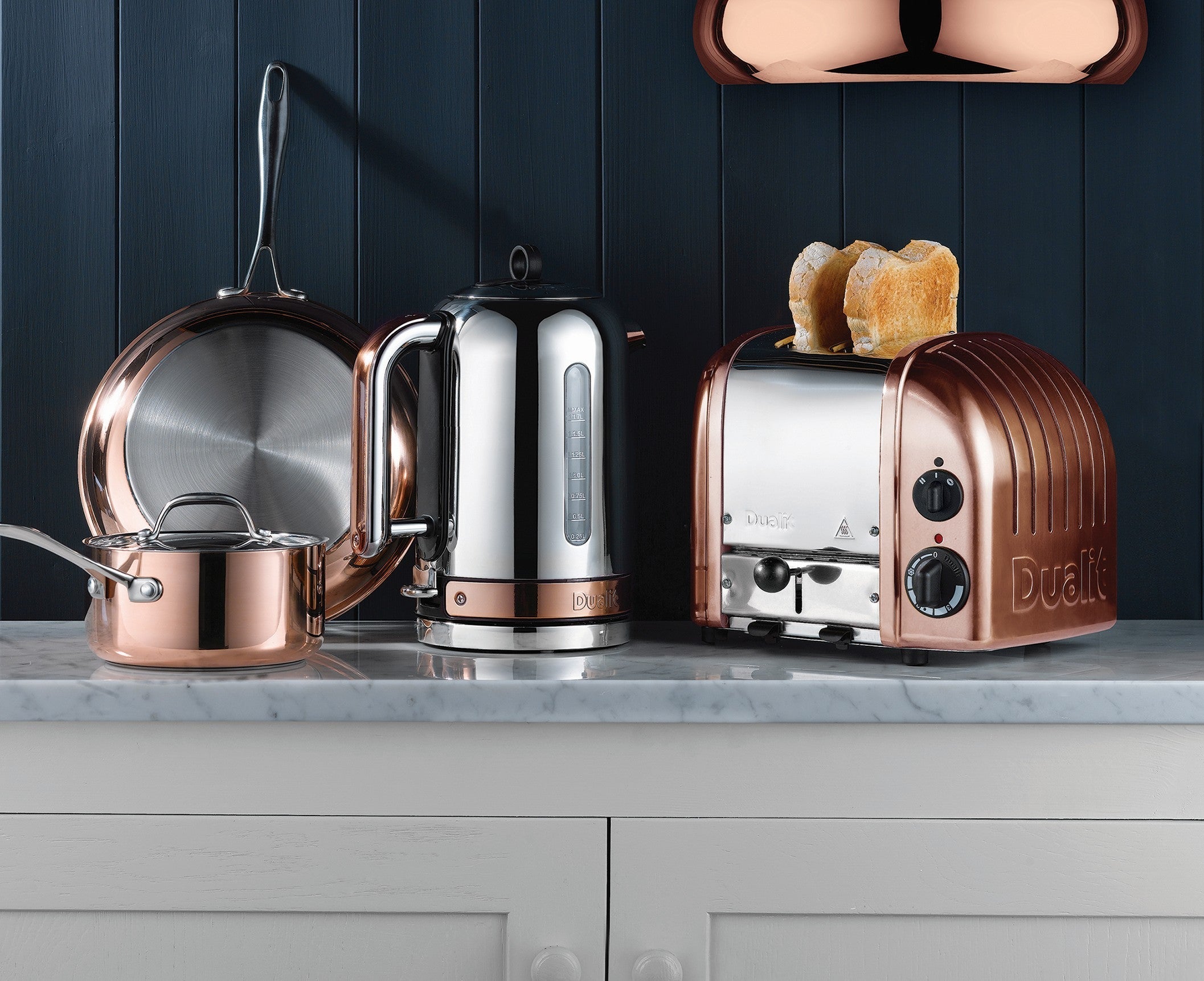 Dualit Toaster Paket 1, 2er Toaster mit Brötchenaufsatz