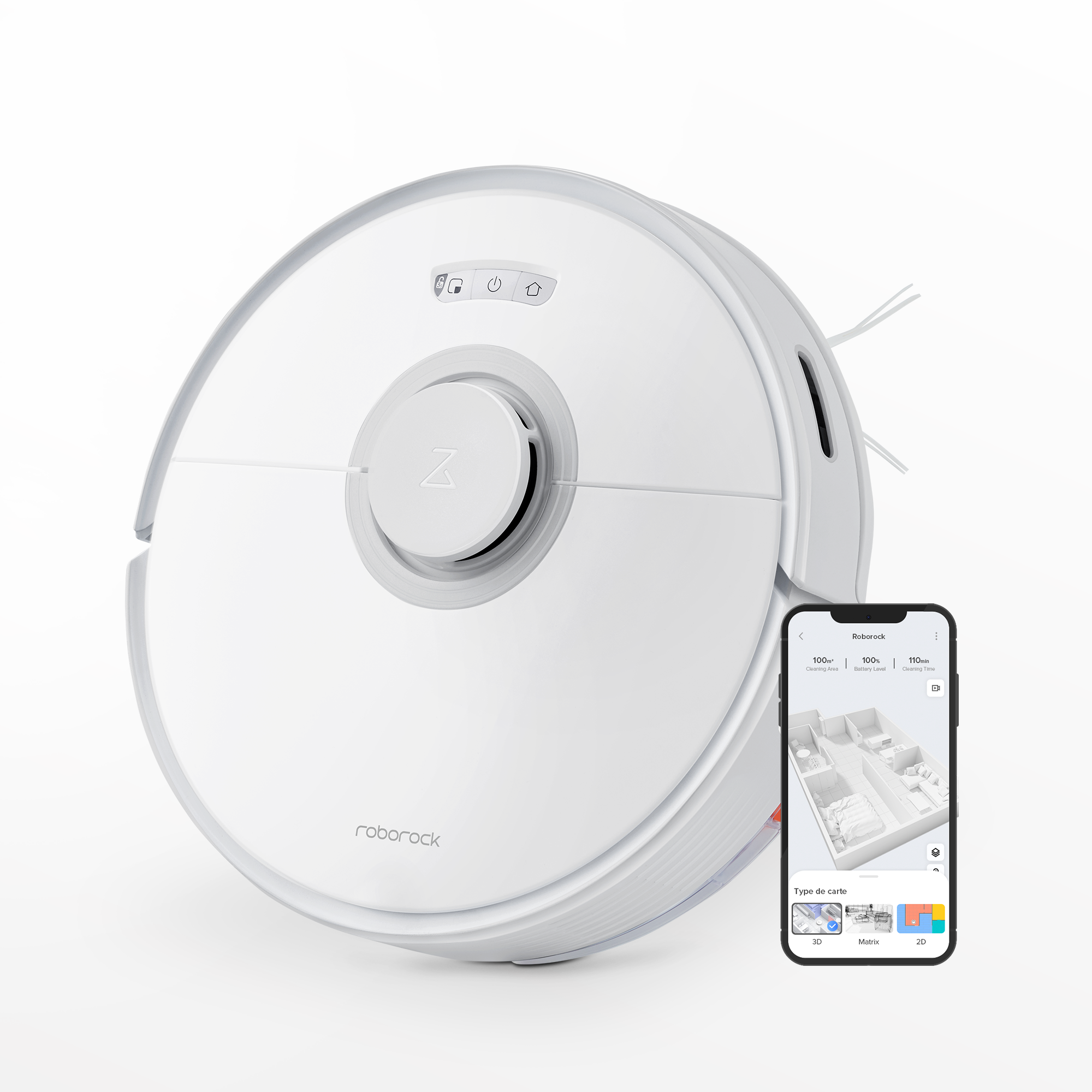 Roborock Q7 Max Saugroboter und Wischmopp mit 4200 Pa Saugleistung.