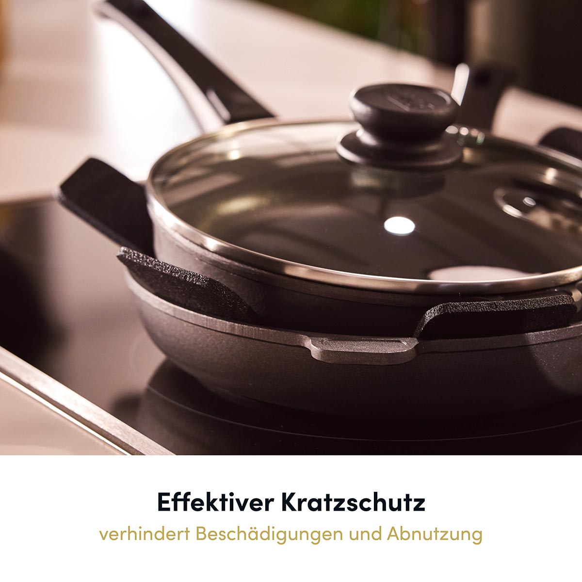 Extra starke Pfannenschoner (6 Stück) I zuverlässiger Schutz