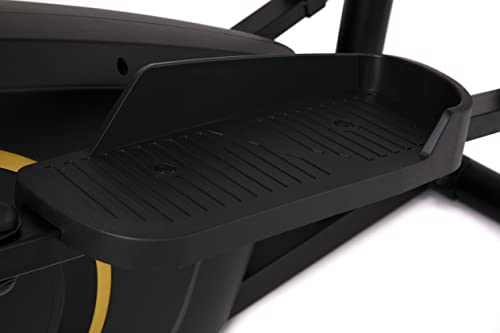 Zipro Crosstrainer Burn Gold, Ellipsentrainer bis zu 120 kg, Crosstrainer für Zuhause, Cardio Trainingsgerät, Exercise Machines, Heimtrainer, 8 Widerstandsstufen