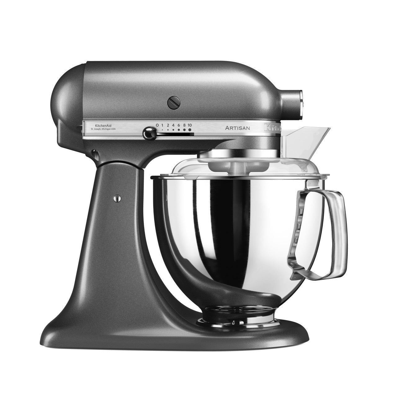 KitchenAid 4,8 L 5KSM175 Artisan Küchenmaschine Allrounderset mit Gemüseschneider+Fleischwolf+Spritzge