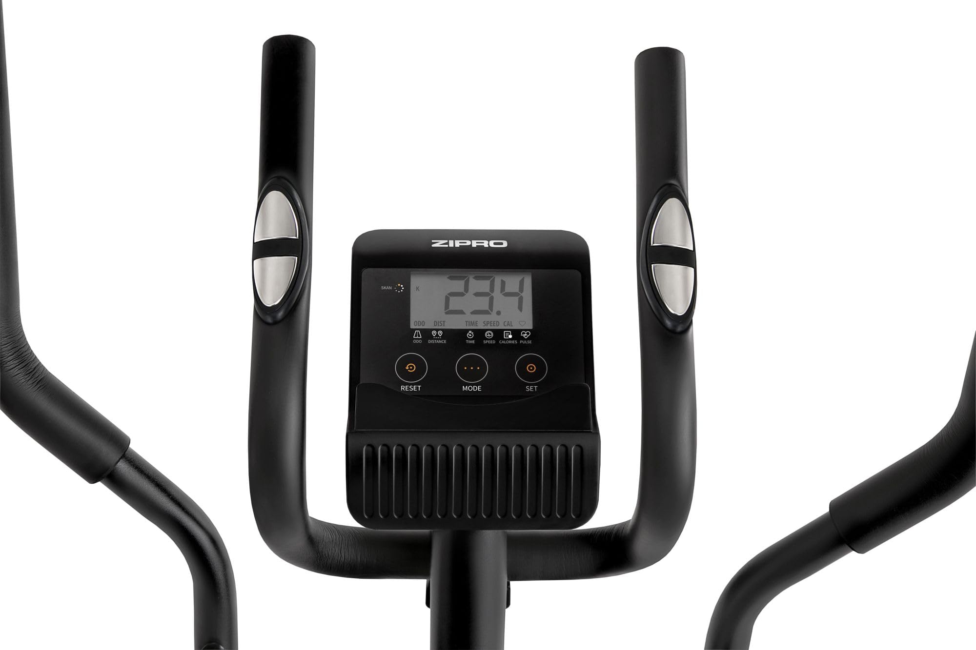 Zipro Erwachsene Magnetischer Crosstrainer Shox RS bis 120kg, Schwarz, One Size, einheitsgröße