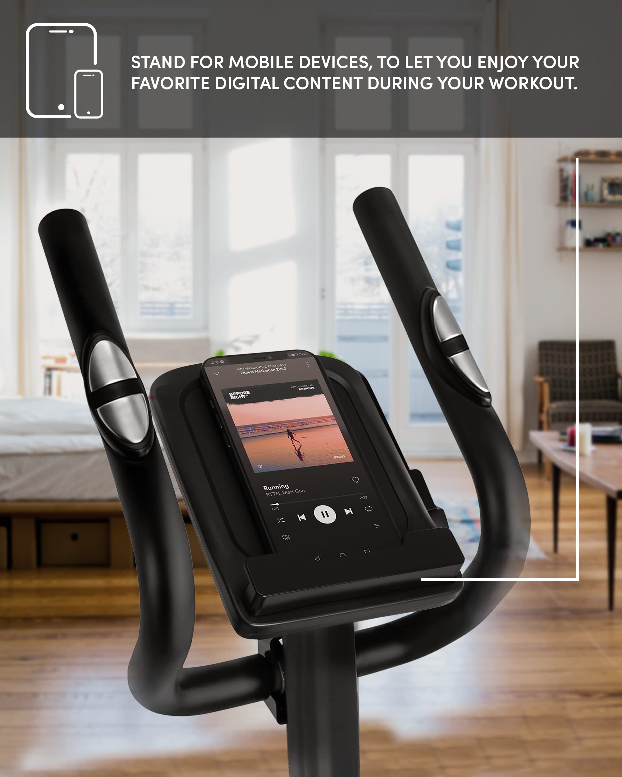 Zipro Crosstrainer Burn Gold, Ellipsentrainer bis zu 120 kg, Crosstrainer für Zuhause, Cardio Trainingsgerät, Exercise Machines, Heimtrainer, 8 Widerstandsstufen