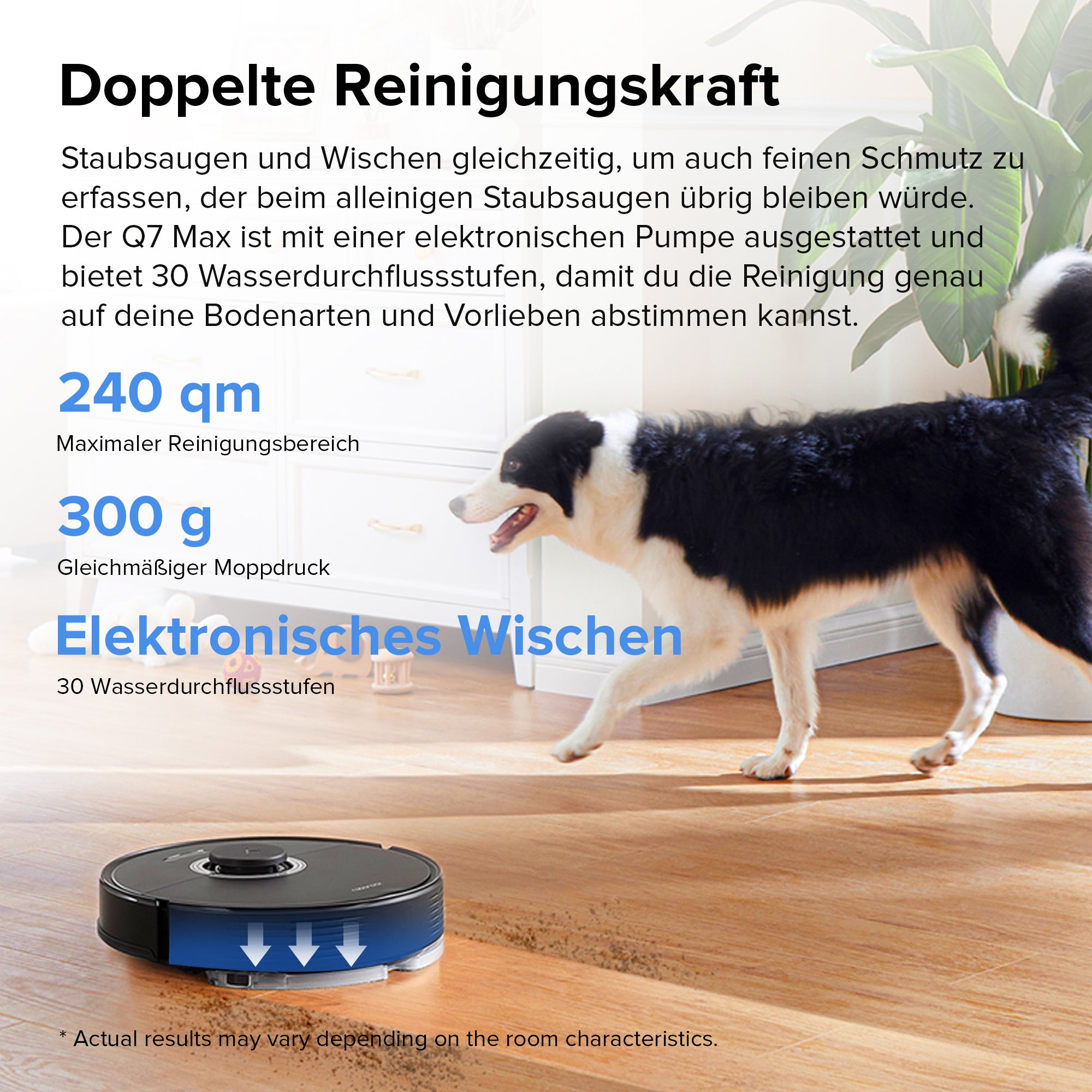 Roborock Q7 Max+ Saug- und Wischroboter mit Auto-Entleerungsstation